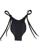 Black Womens swimwear Bottoms with innovative silicon grips to keep bottoms in place