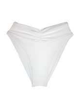 White High Waisted Swimwear Bottom
