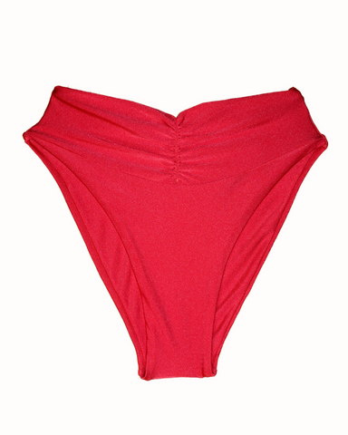 Womens red swimwear bottoms